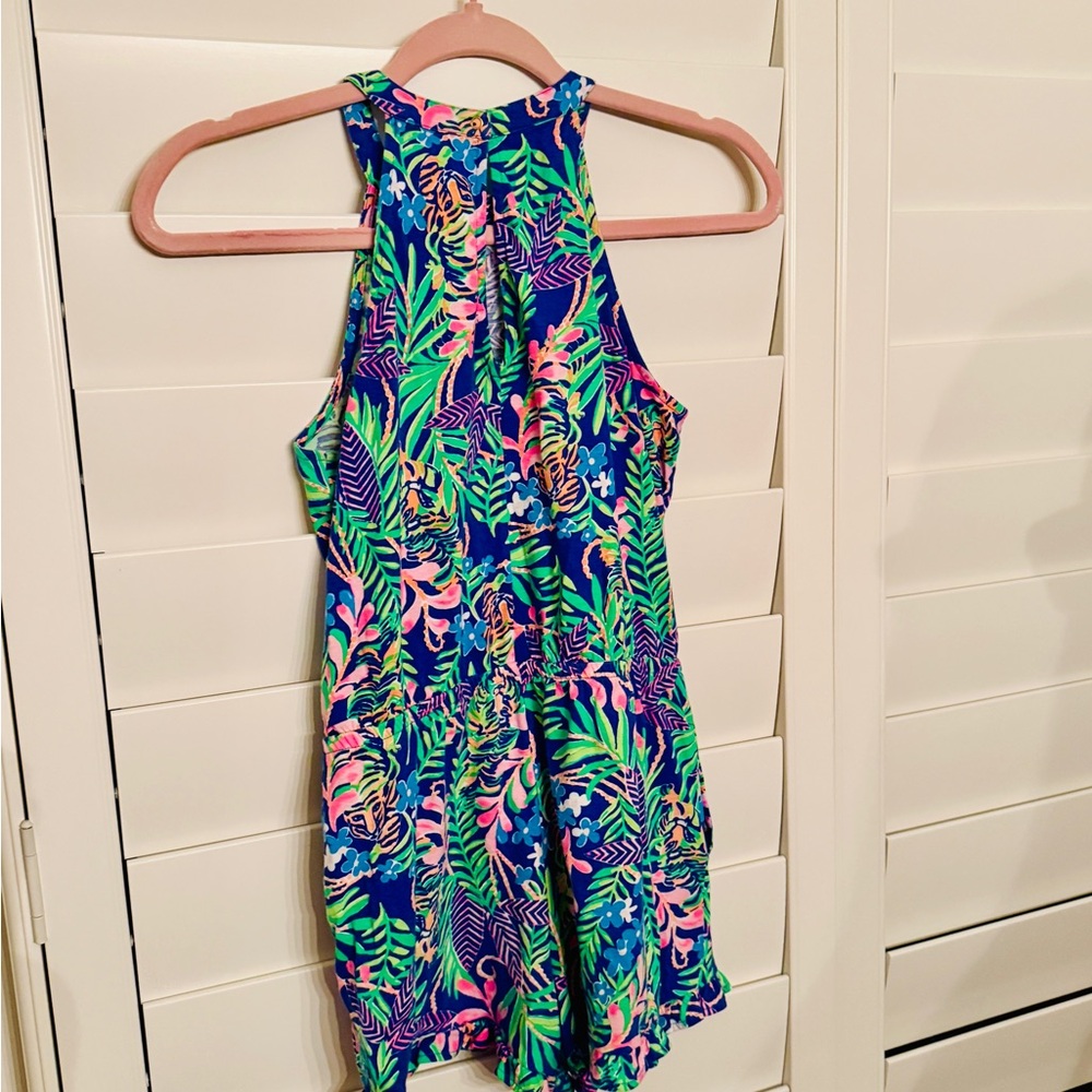 Lilly Pulitzer Vibrant Jungle Print Kids Romper